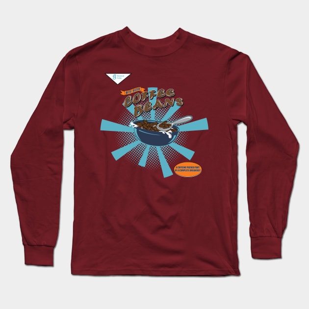 Bite-sized Coffee Beans 2 Long Sleeve T-Shirt by Godot